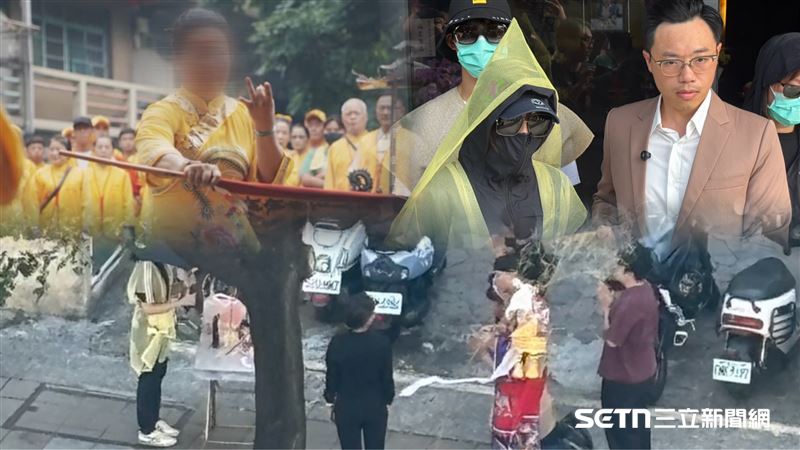 一名單親媽的死，扯出宗教人血斂財醜聞！孫姓宮主（左上）把單親媽當人肉提款機。（圖／民眾提供）
