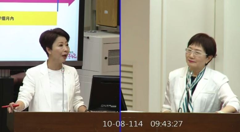 針對普發現金是否會在11/17發放？陳亭妃質詢財政部長莊翠雲，莊翠雲說，「是的，一定會」。（圖／翻攝畫面）