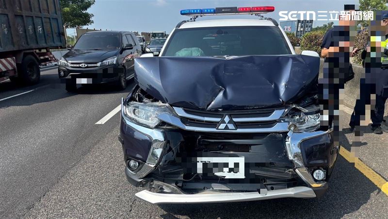 新／警車國道出事了！紅斑馬處理到自己人