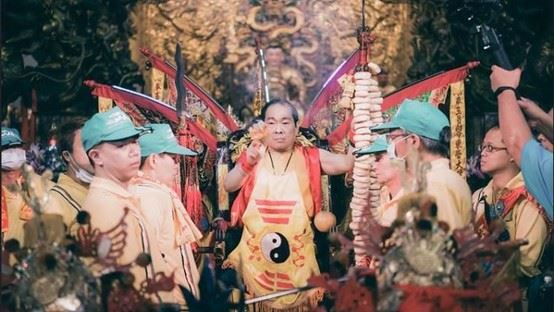 「法道心師父」成為太子爺乩身。（圖／桃園護國宮提供）