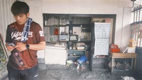 黃恩賜花蓮老家的災情嚴重。（圖／本人提供）