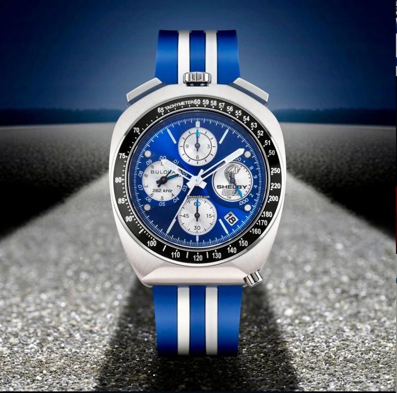 Bulova官方授權 Shelby Racing Chronograph計時碼錶。（圖／翻攝Bulova網站）