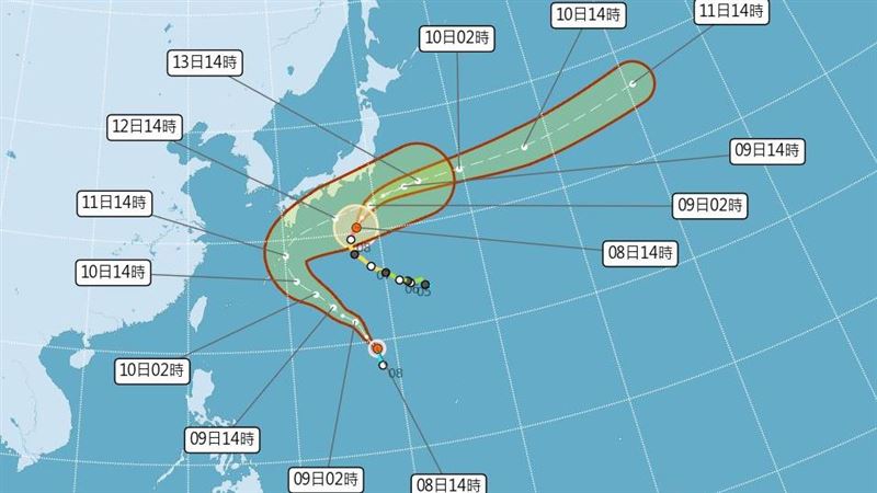 娜克莉颱風生成　氣象署曝「最新路徑」
