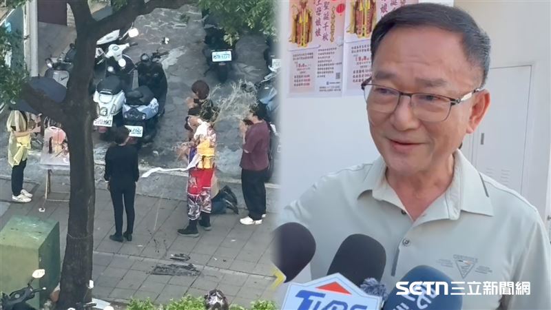被點名的姐妹花持續神隱，反而推給老公、同時也是宮主、冠英時計公司總經理黃進步，他將整件事導向信徒間的借貸糾紛。（圖／翻攝畫面）