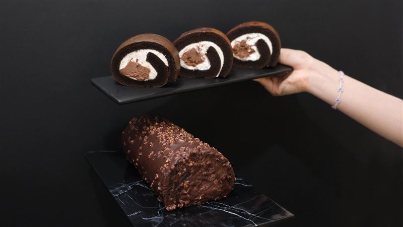 每天只200條 金奢脆皮黑巧克力生乳捲搶吃