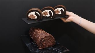 每天只200條 金奢脆皮黑巧克力生乳捲搶吃