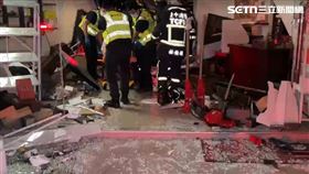 台中,事故,原因,轎車,民宅,兒子,婦人,死亡,暴衝,車禍,西區,五權路（圖／翻攝畫面）