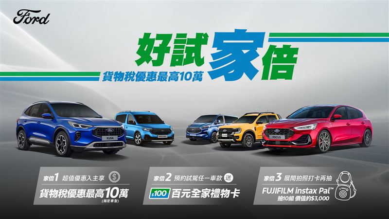 福特十月推出超有感回饋。（圖／Ford提供）