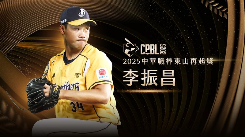 李振昌獲得東山再起獎。（圖／中華職棒提供）