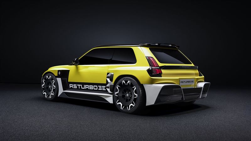 雷諾5 Turbo 3E向80年代經典雷諾5 Turbo致敬。（圖／翻攝Renault網站）