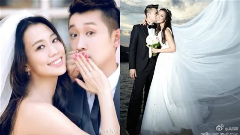 吳辰君事業最紅的時候，2012年嫁給鳳凰衛視高層廖懷南。（圖／翻攝自吳辰君微博）