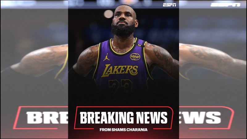 詹姆斯（LeBron James）因坐骨神經痛將缺席3到4週。（圖／翻攝自ESPN X）