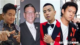 賀一航（左起）、龍劭華、黃鴻升、顏正國，均曾演出《角頭》系列電影。（合成圖／資料照、翻攝自臉書）