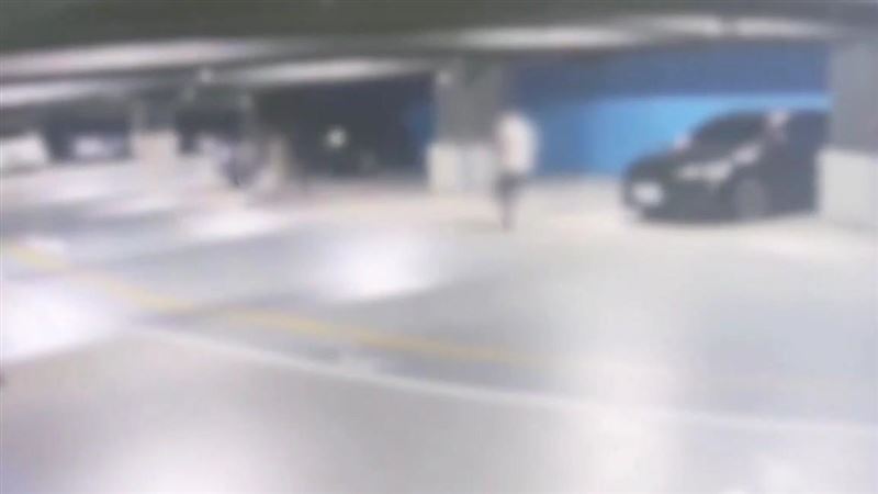 台北南港Citylink停車場驚傳砍人事件。（圖／翻攝畫面）