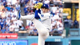 佐佐木朗希季後賽後援3局投出9上9下。（圖／美聯社／達志影像）