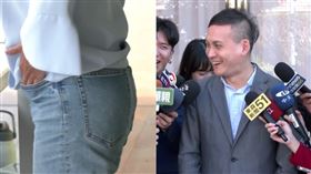 國民黨立委葉元之，參與國慶民眾掏口袋畫面。（圖／組合圖）