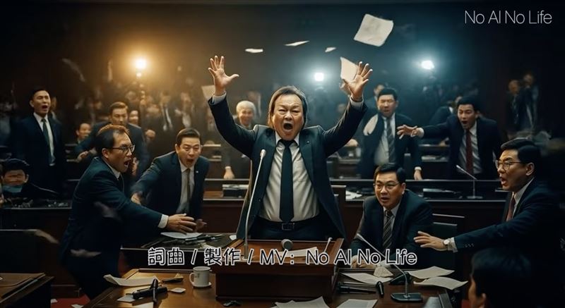 網友自製MV上傳不到一天的時間，點閱率就高達20萬。（圖／翻攝YT畫面《NO AI NO LIFE》）