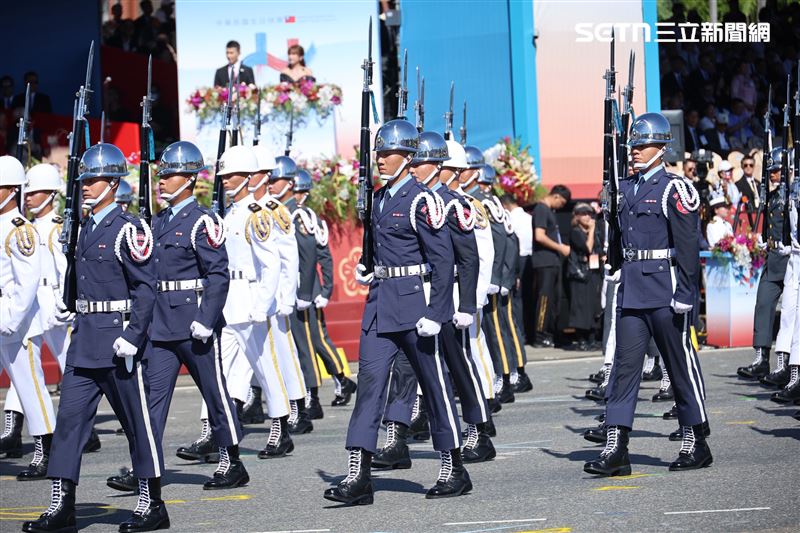 國慶大會三軍樂儀隊（圖／記者鄭孟晃攝影）