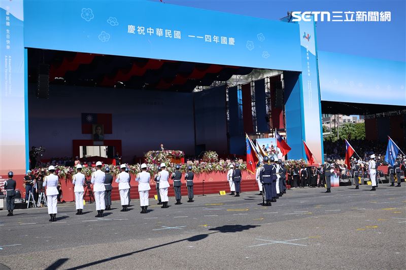 國慶大會三軍樂儀隊（圖／記者鄭孟晃攝影）