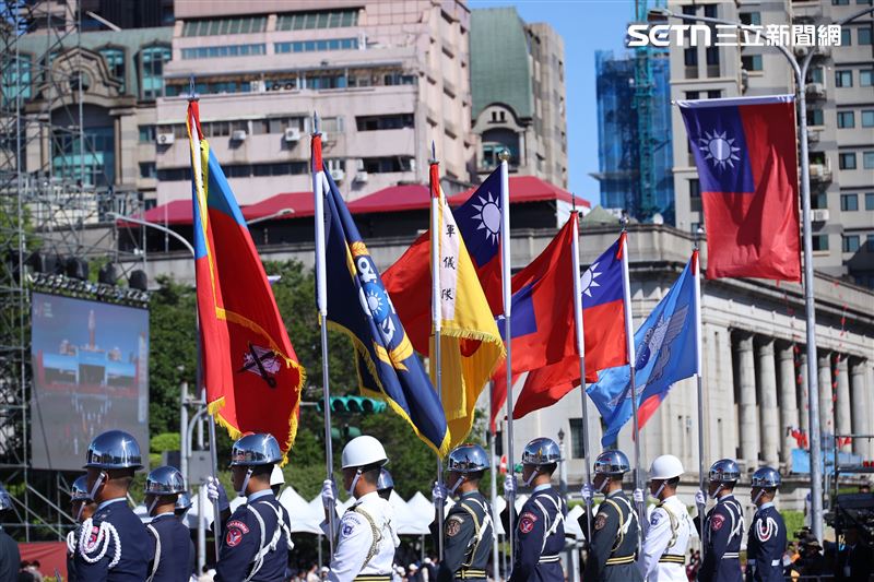 國慶大會三軍樂儀隊（圖／記者鄭孟晃攝影）