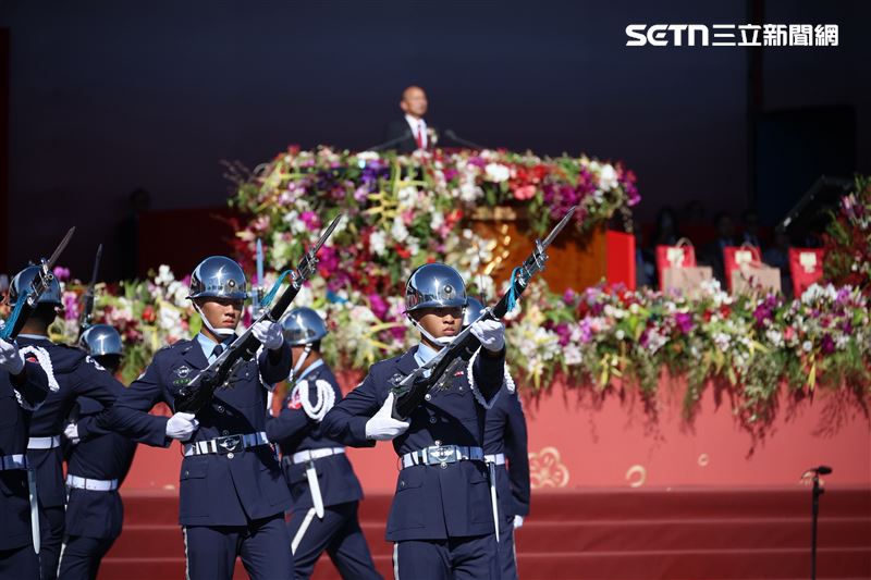 國慶大會三軍樂儀隊（圖／記者鄭孟晃攝影）