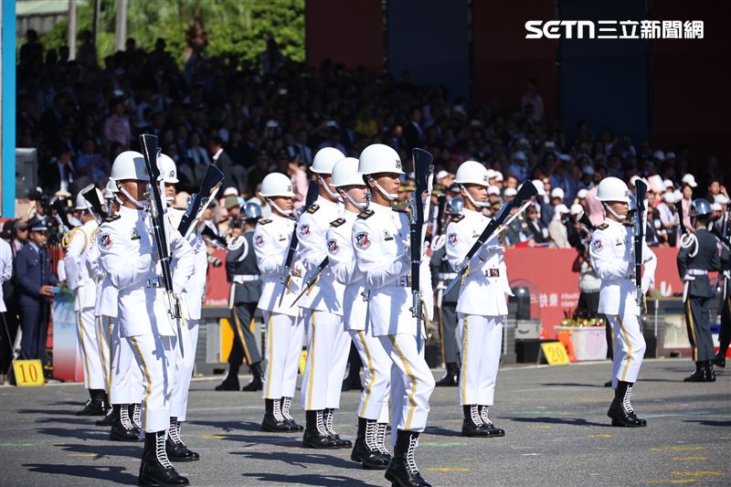 國慶大會三軍樂儀隊（圖／記者鄭孟晃攝影）
