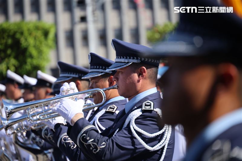 國慶大會三軍樂儀隊（圖／記者鄭孟晃攝影）