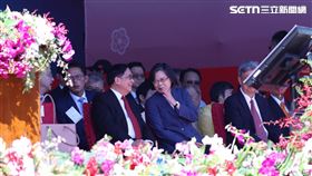 國慶大會前總統蔡英文陳水扁(圖／記者鄭孟晃攝影)