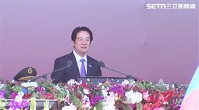總統賴清德國慶演說，強調台灣經濟成長率超越中國。（圖／翻攝畫面）