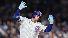 哈普（Ian Happ）首局敲出3分砲旗開得勝。（圖／美聯社／達志影像）