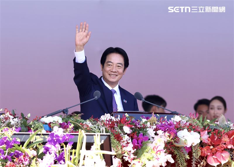 國慶大會總統賴清德演說。（圖／記者鄭孟晃攝影）