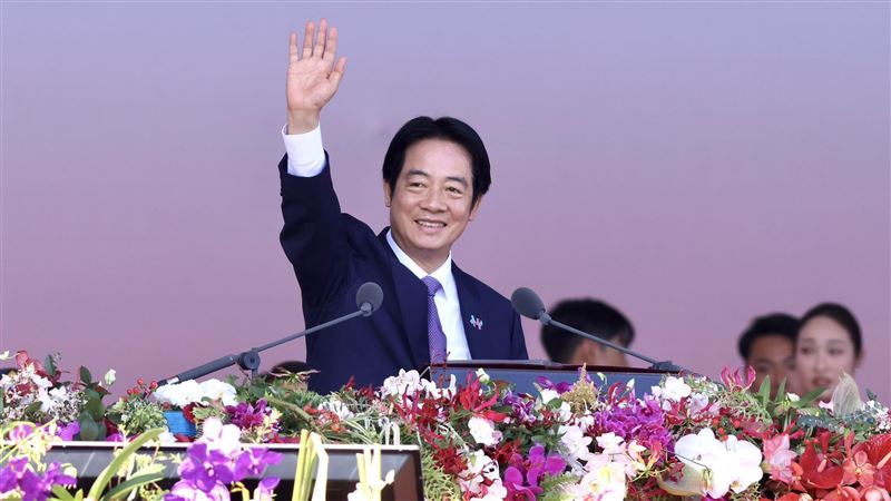 總統賴清德在國慶大會發表演說（圖／記者鄭孟晃攝影）