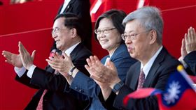 前總統蔡英文出席國慶大會。（圖／翻攝自蔡英文臉書）