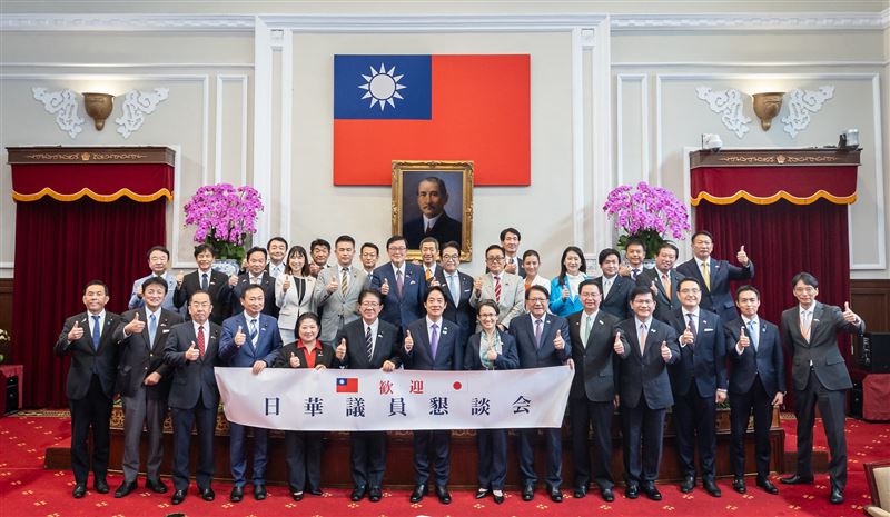 總統賴清德午宴「中華民國國慶日本國會議員祝賀團」（圖／總統府提供）