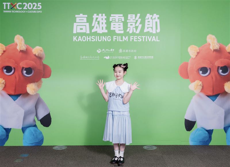 年僅9歲的Nina，被讚是「天才型的演員」。（圖／高雄電影節提供）