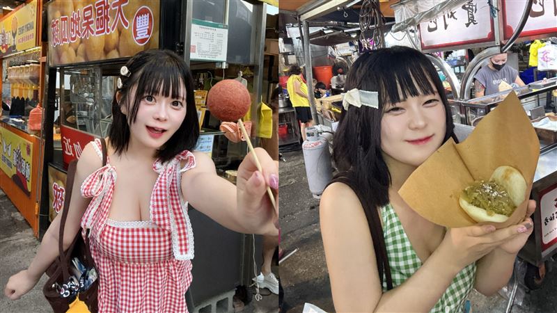 日本次元系正妹偶像Utane Chan來台灣參加動漫祭，她也趁著這個機會品嚐台灣美食。（圖／翻攝自Utane Chan IG）