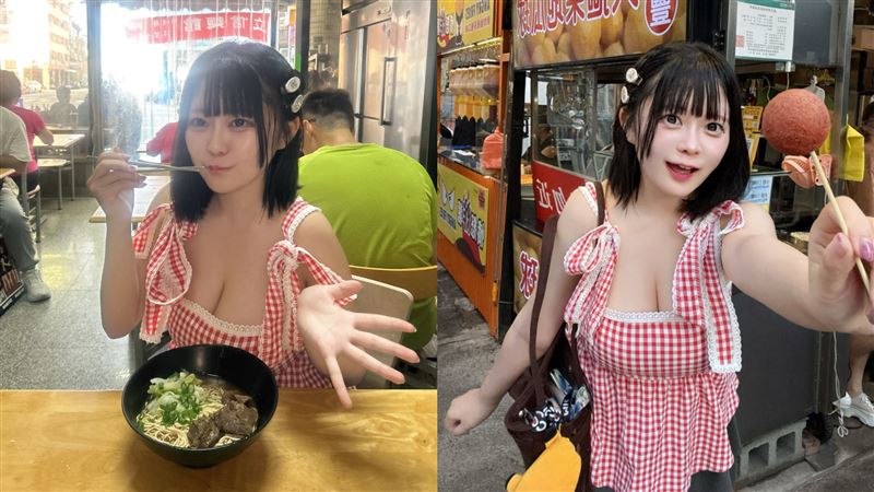 日本正妹偶像來台灣　60元牛肉麵驚呆她