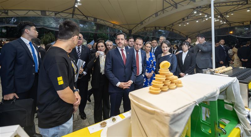 外交部10日在台北賓館舉行「中華民國114年國慶酒會」。(圖/總統府提供)