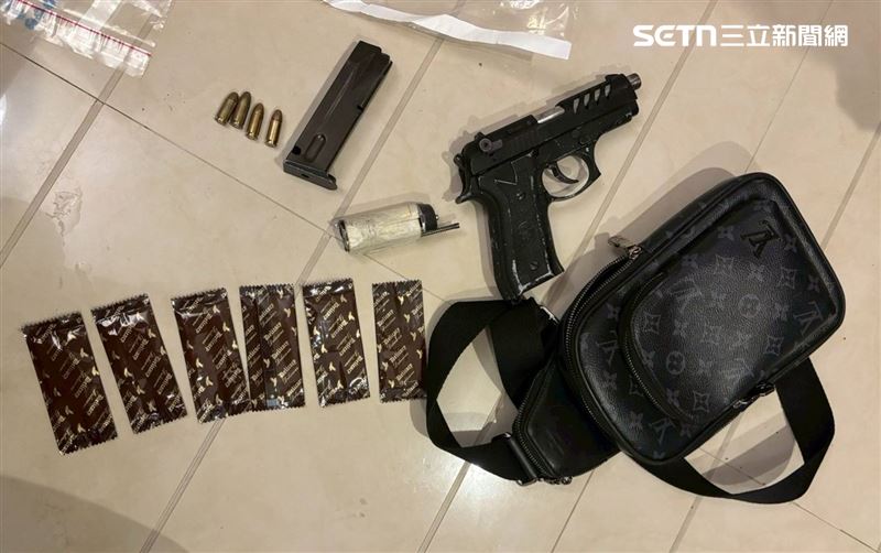 北市萬男在南港CITYLINK停車場被砍，警方循線逮捕2名潘姓男子。（圖／翻攝畫面）