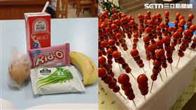 成功高中（左）、中山女高（右）晚自習點心曝光。（合成圖／網友cgmun._.ehank、winnie7.tw授權提供，未經同意請勿轉載）