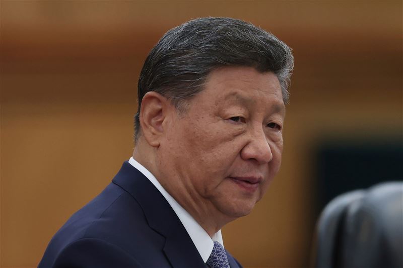 是否與習近平會面川普說詞反覆。（圖／美聯社／達志影像）