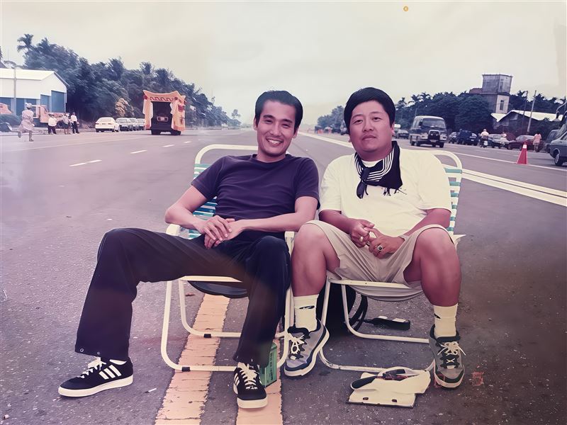 王重正導演（右）因為黑金電影與梁家輝（左）結緣。（圖／台灣電影製作發展協會提供）