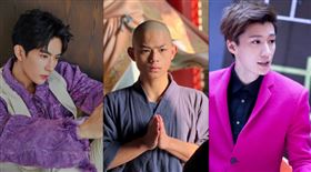 于朦朧（左）喬任梁（右）及武僧秋風（中），三人死因均被外界認為離奇，其經紀人杜強的身份與背景再度成為焦點。（圖／翻攝自于朦朧、喬任梁、秋風微博）