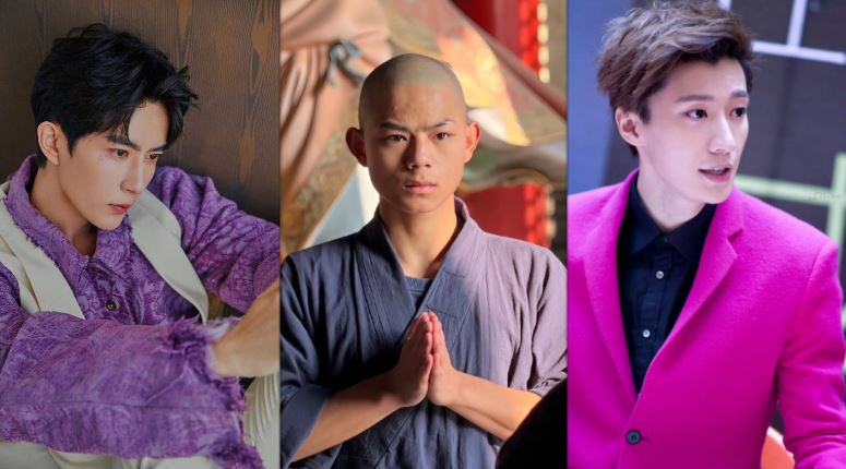 于朦朧（左）喬任梁（右）及武僧秋風（中），三人死因均被外界認為離奇，其經紀人杜強的身份與背景再度成為焦點。（圖／翻攝自于朦朧、喬任梁、秋風微博）