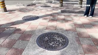 台大校區外人孔蓋爆炸　騎士經過險被炸飛