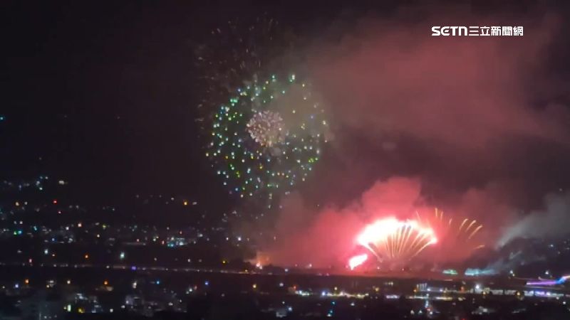 南投市首度舉辦施放煙火