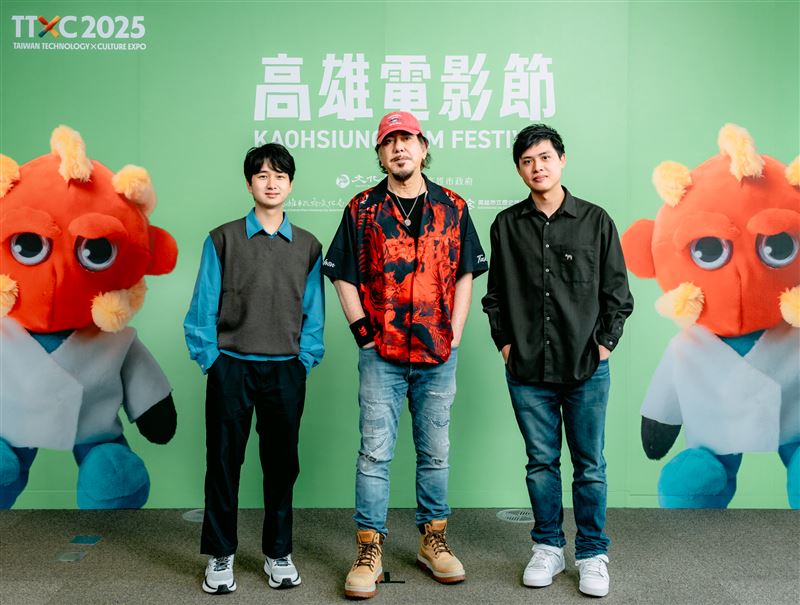 黃秋生與新作《不赦之罪》導演譚善揚、林善一同現身。（圖／高雄電影節提供）
