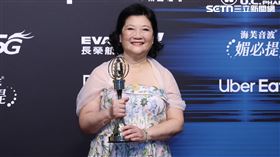 倪蓓蓓奪廣播金鐘特別貢獻獎，她也是已故藝人倪敏然的親妹妹。（圖／記者鄭孟晃攝影）