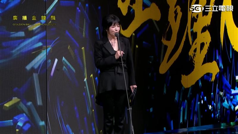 唐綺陽激瘦現身廣播金鐘獎頒獎典禮。（圖／三立電視）