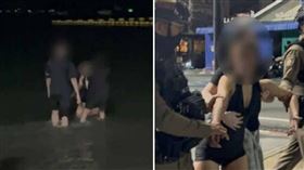 醉女車上失禁弄髒座椅　見老公掏錢賠償…下秒崩潰衝向大海（圖／翻攝自khaosod）